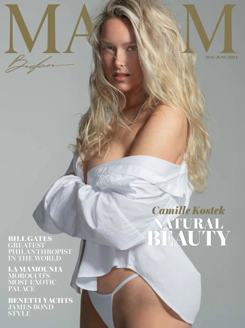 Camille Kostek featured on the Maxim USA cover from May 2024