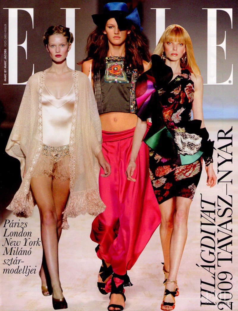  featured on the Elle Hungary cover from March 2009