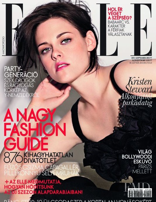 Kristen Stewart featured on the Elle Hungary cover from September 2011
