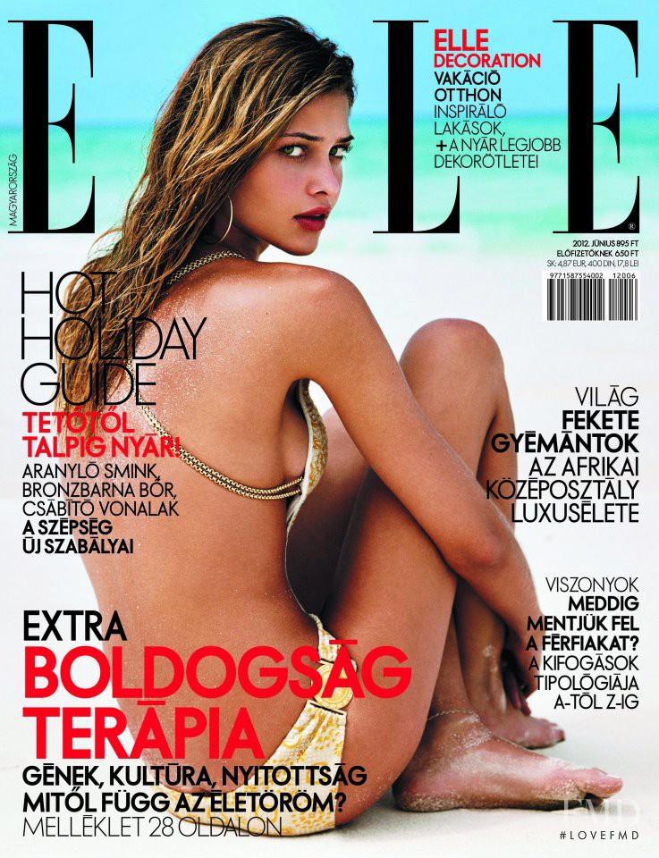 Ana Beatriz Barros featured on the Elle Hungary cover from June 2012