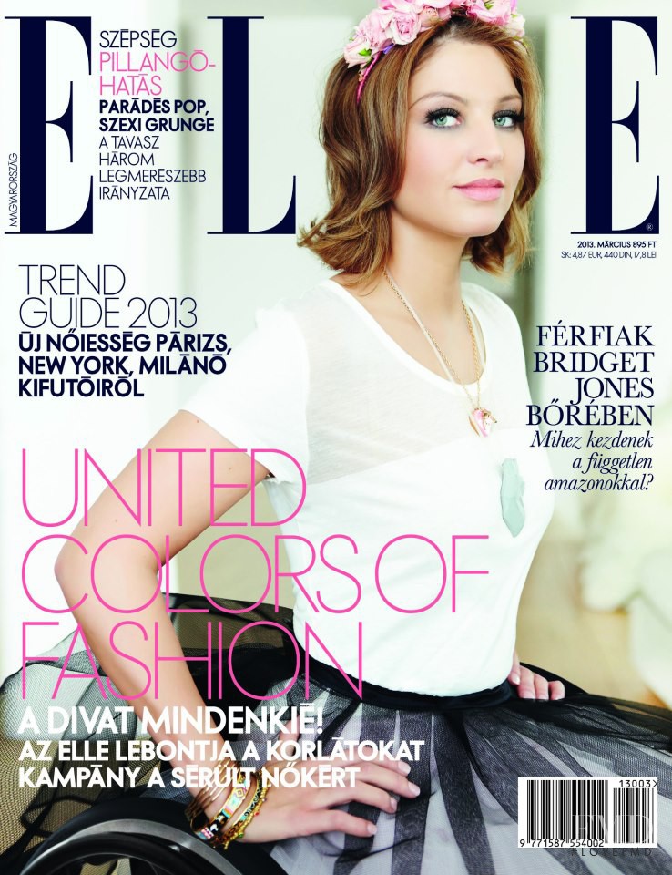  featured on the Elle Hungary cover from March 2013