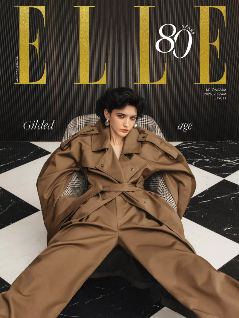Eva Komuves featured on the Elle Hungary cover from September 2025