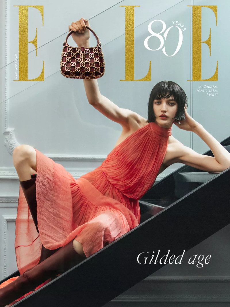 Eva Komuves featured on the Elle Hungary cover from September 2025
