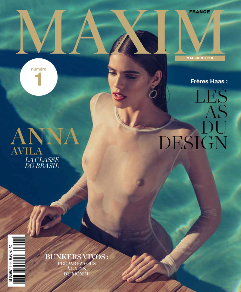 Anna Avila featured on the Maxim France cover from May 2018