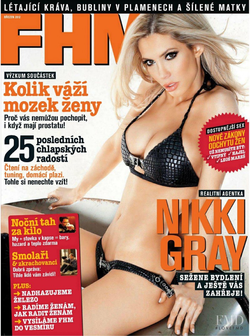 Nikki Gray featured on the Maxim Czech cover from March 2012