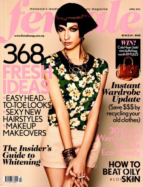 Hanna Hovanskaya featured on the female Malaysia cover from April 2012