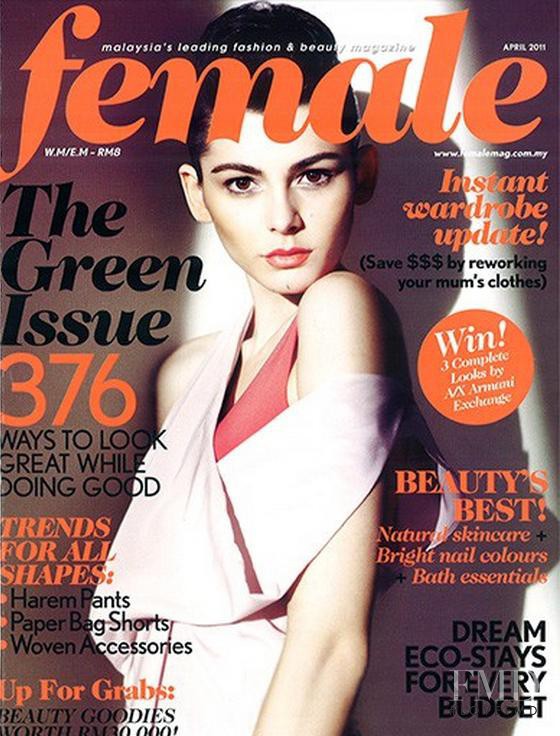 Isabel featured on the female Malaysia cover from April 2011