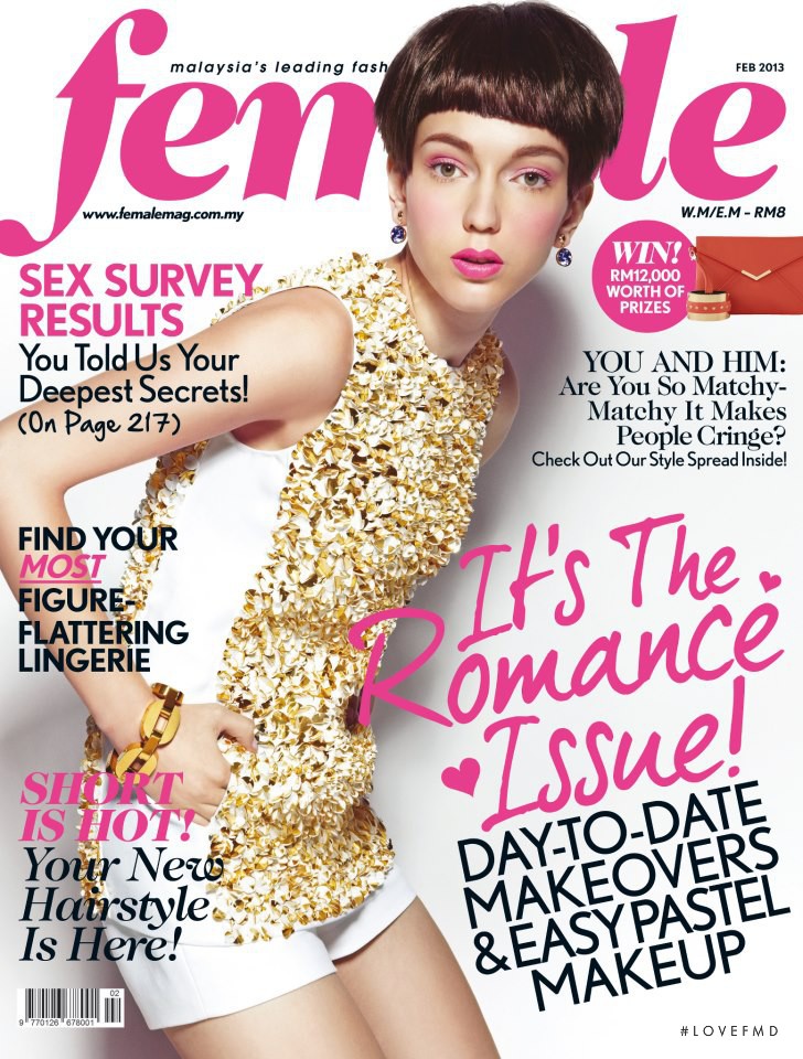 Margarita Soldatenkova featured on the female Malaysia cover from February 2013