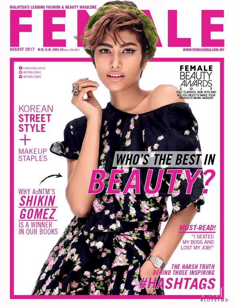 Shikin Gomez featured on the female Malaysia cover from August 2017
