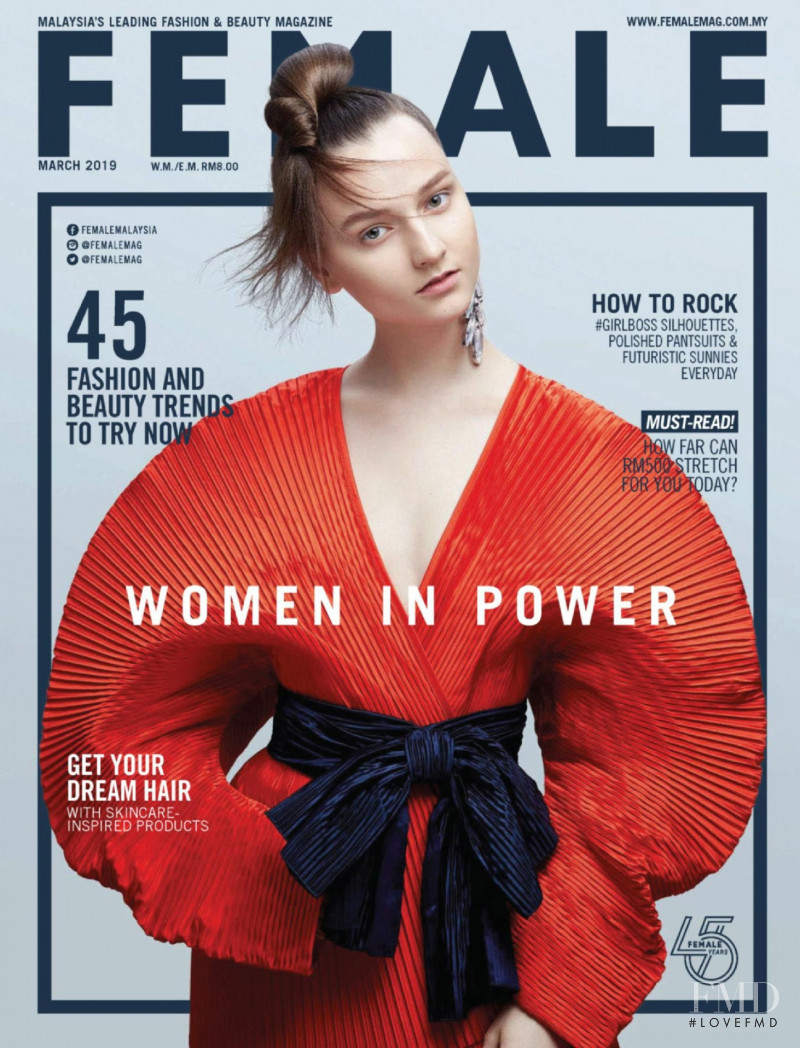  featured on the female Malaysia cover from March 2019