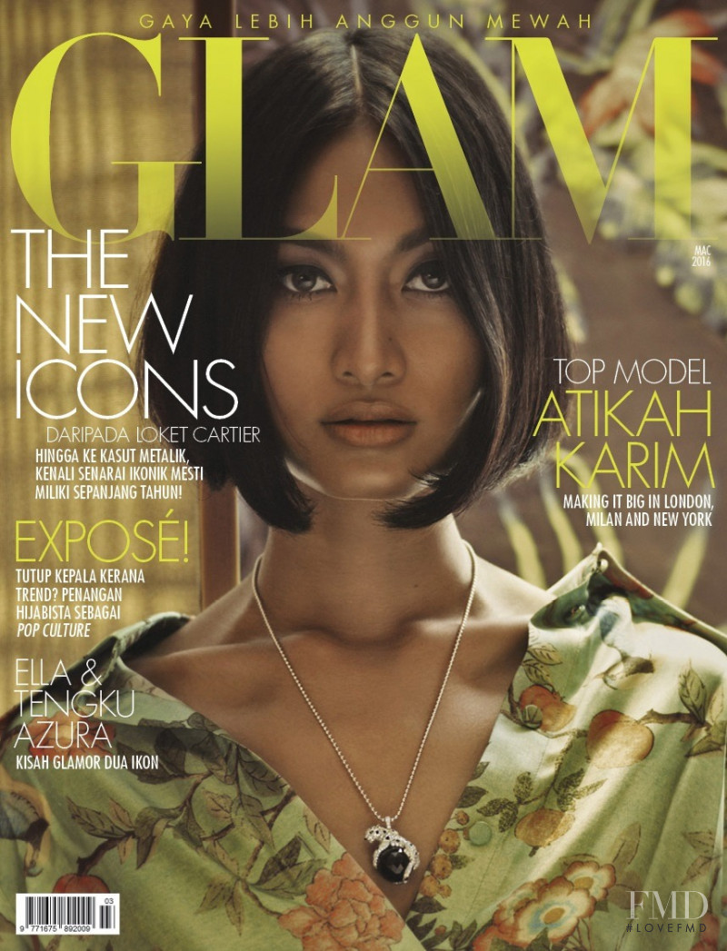 Atikah Karim featured on the GLAM cover from March 2016