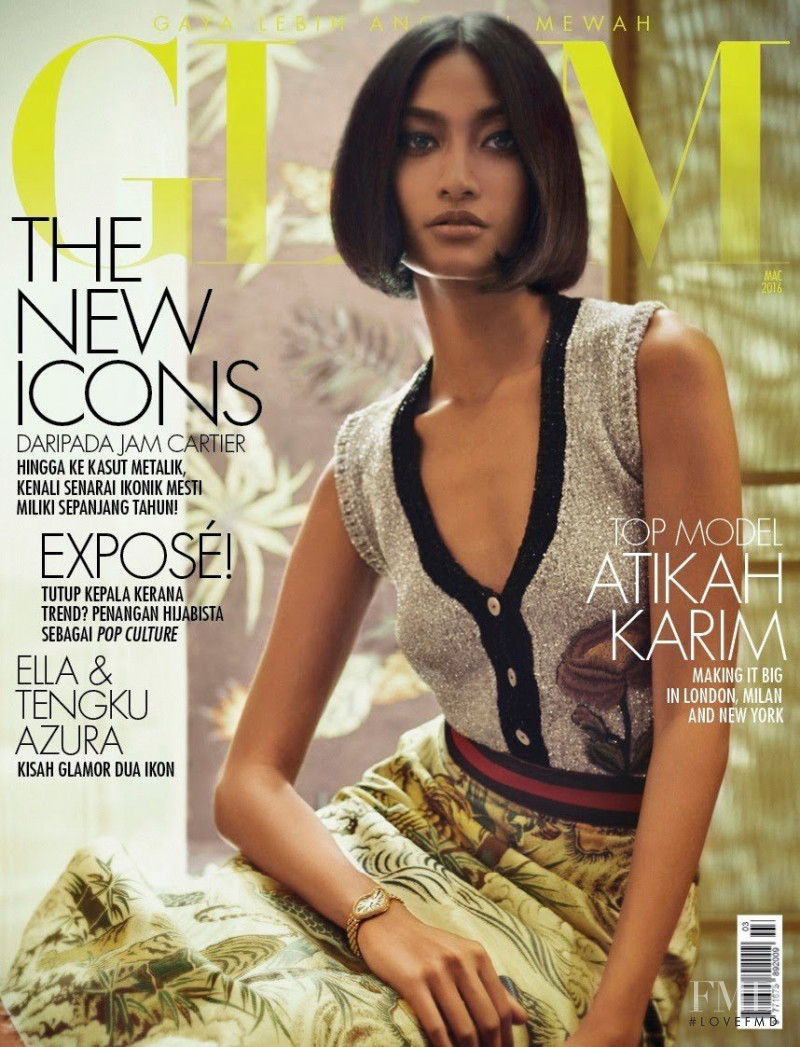 Atikah Karim featured on the GLAM cover from March 2016