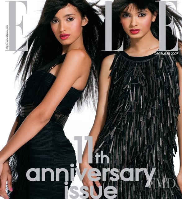 Diana Penty featured on the Elle India cover from December 2007