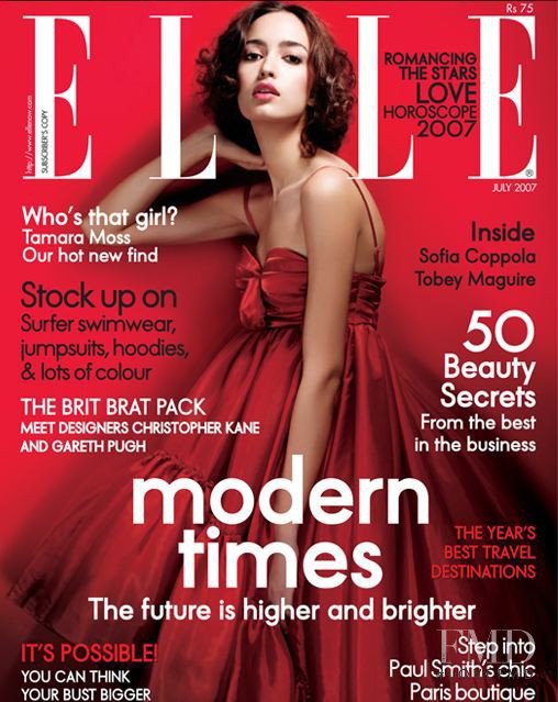  featured on the Elle India cover from July 2007