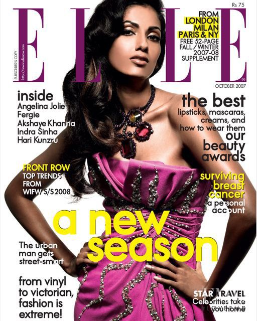  featured on the Elle India cover from October 2007