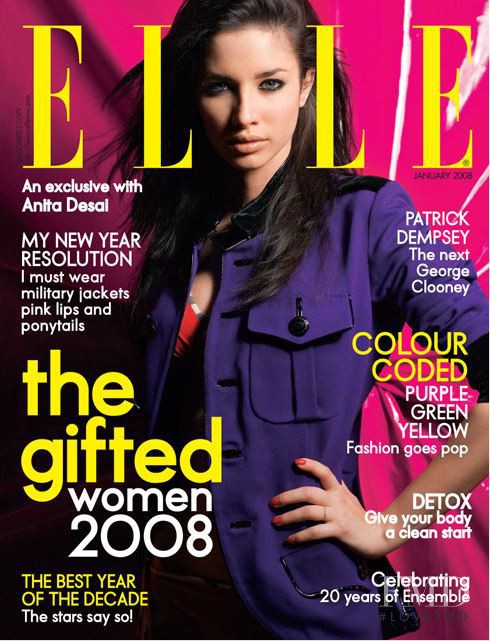  featured on the Elle India cover from January 2008