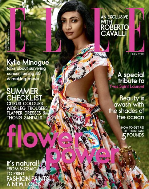  featured on the Elle India cover from July 2008
