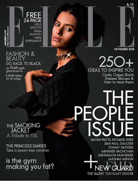 Lakshmi Menon featured on the Elle India cover from November 2008