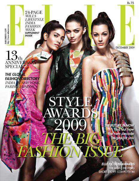  featured on the Elle India cover from December 2009