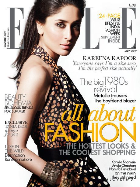  featured on the Elle India cover from May 2009
