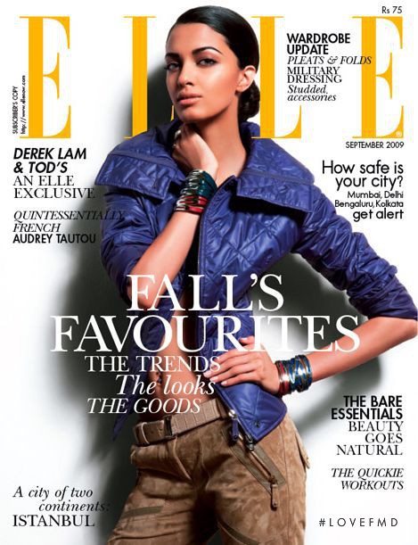  featured on the Elle India cover from September 2009