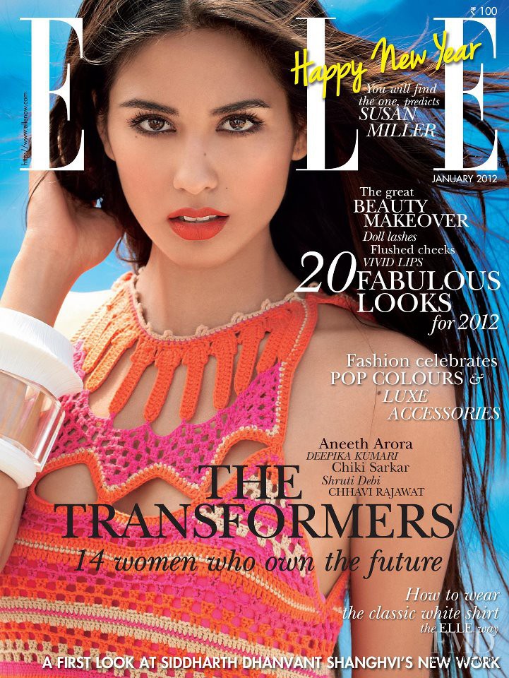 Ashika Pratt featured on the Elle India cover from January 2012