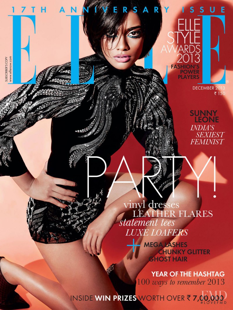 Archana Akil Kumar featured on the Elle India cover from December 2013