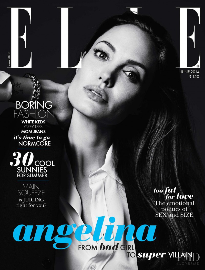 Angelina Jolie featured on the Elle India cover from June 2014