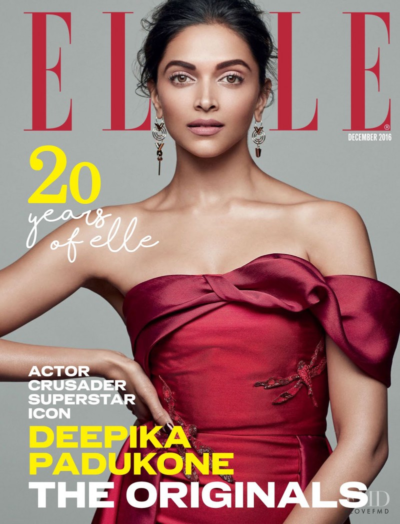 Deepika Padukone featured on the Elle India cover from December 2016
