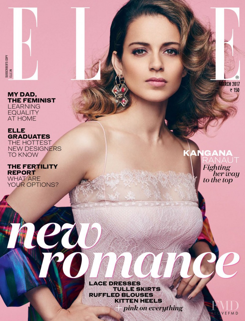 Ranuat Kangana featured on the Elle India cover from March 2016