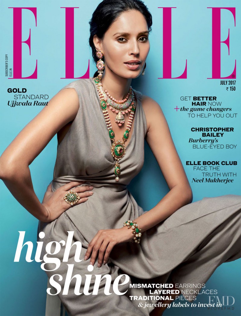 Ujjwala Raut featured on the Elle India cover from July 2017