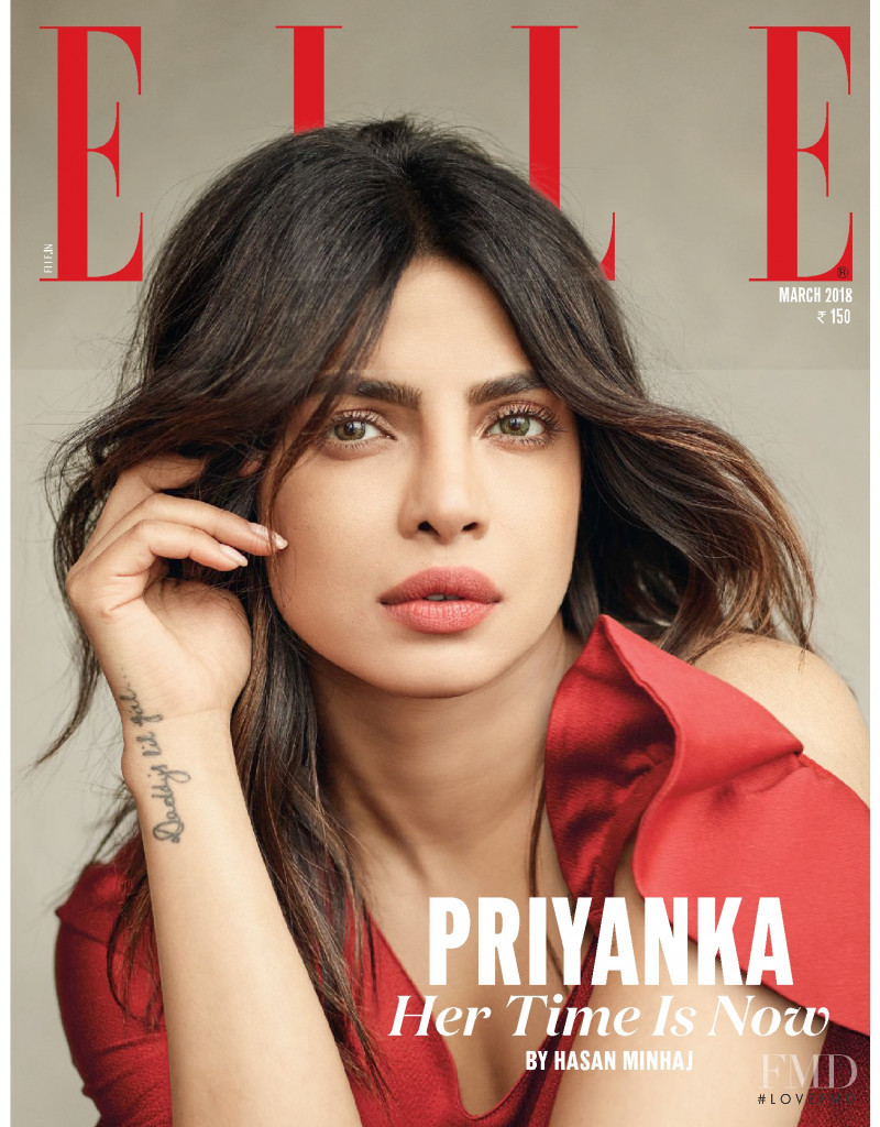 Priyanka featured on the Elle India cover from March 2018
