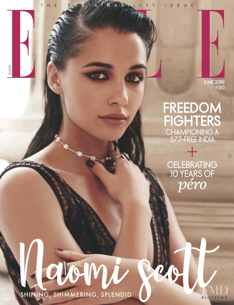 Naomi Scott  featured on the Elle India cover from June 2019