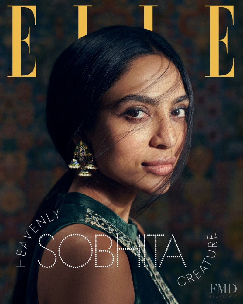 Sobhita Dhulipala featured on the Elle India cover from November 2019