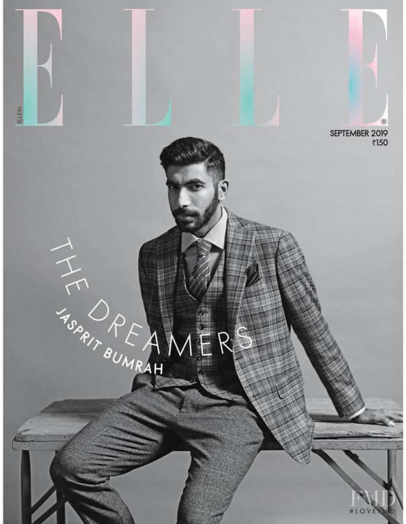 Jasprit Bumrah featured on the Elle India cover from September 2019
