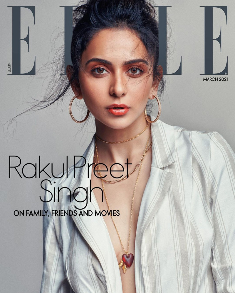 Rakul Preet Singh featured on the Elle India cover from March 2021