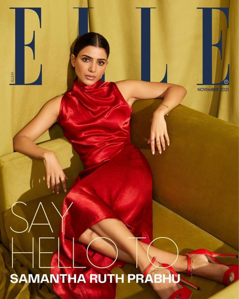 Samantha Ruth Prabhu featured on the Elle India cover from November 2021