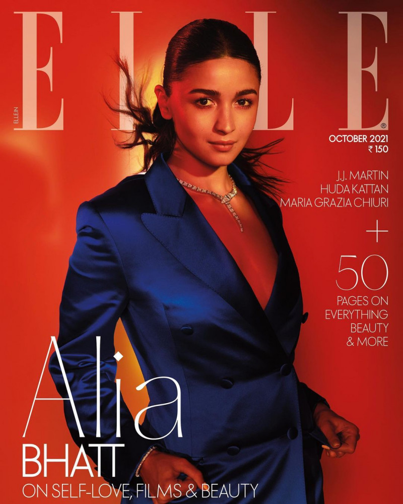 Alia Bhatt featured on the Elle India cover from October 2021