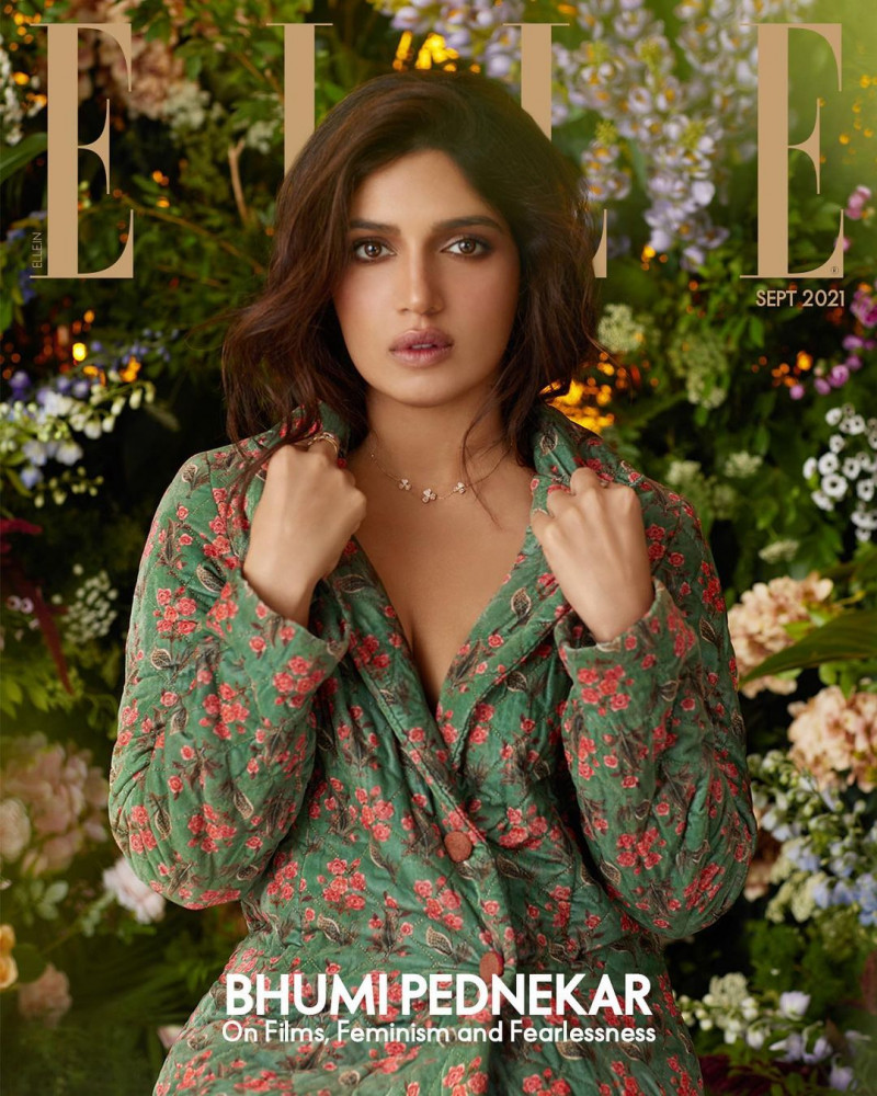 Bhumi Pednekar featured on the Elle India cover from September 2021