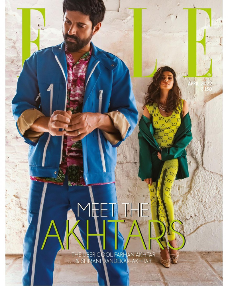 Farhan Akhtar, Shibani Dandekar featured on the Elle India cover from April 2022