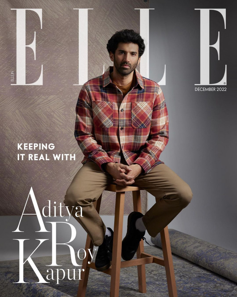 Aditya Roy Kapur featured on the Elle India cover from December 2022