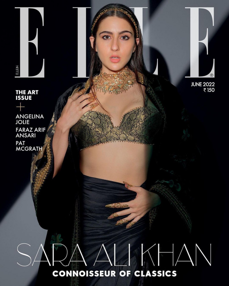 Sara Ali Khan featured on the Elle India cover from June 2022