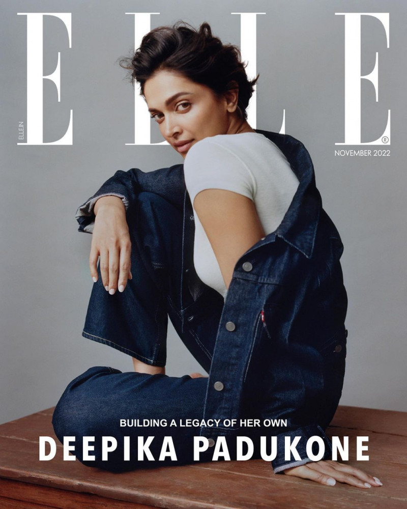 Deepika Padukone featured on the Elle India cover from November 2022
