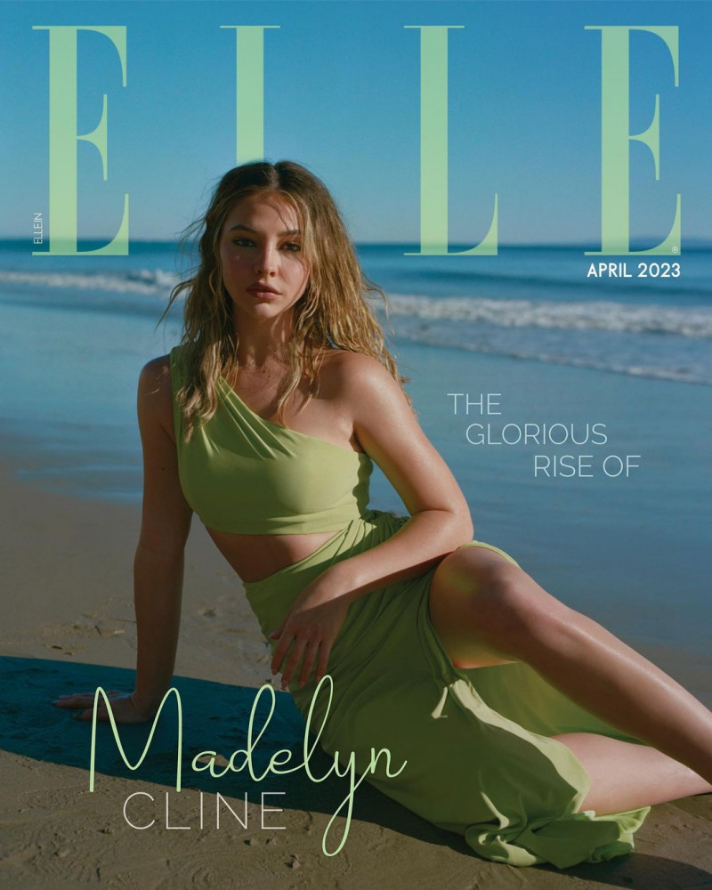 Madelyn Cline featured on the Elle India cover from April 2023