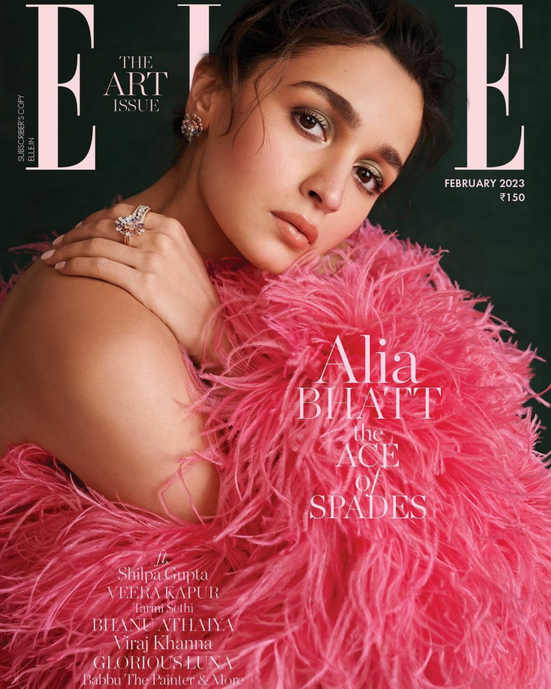 Alia Bhatt featured on the Elle India cover from February 2023