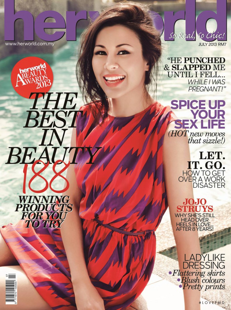  featured on the Her World Malaysia cover from July 2013