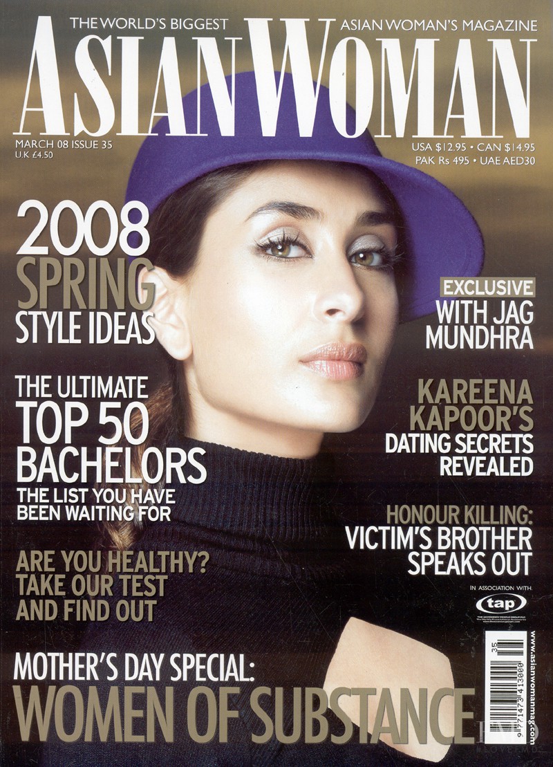 Kareena Kapoor featured on the Asian Woman cover from March 2008