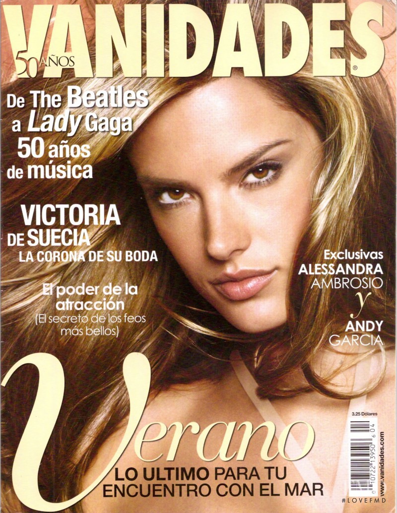 Alessandra Ambrosio featured on the Vanidades Mexico cover from April 2010