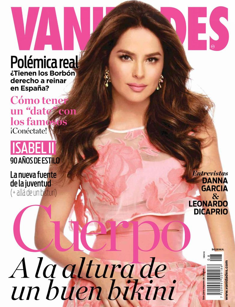 Danna Garcia featured on the Vanidades Mexico cover from April 2016