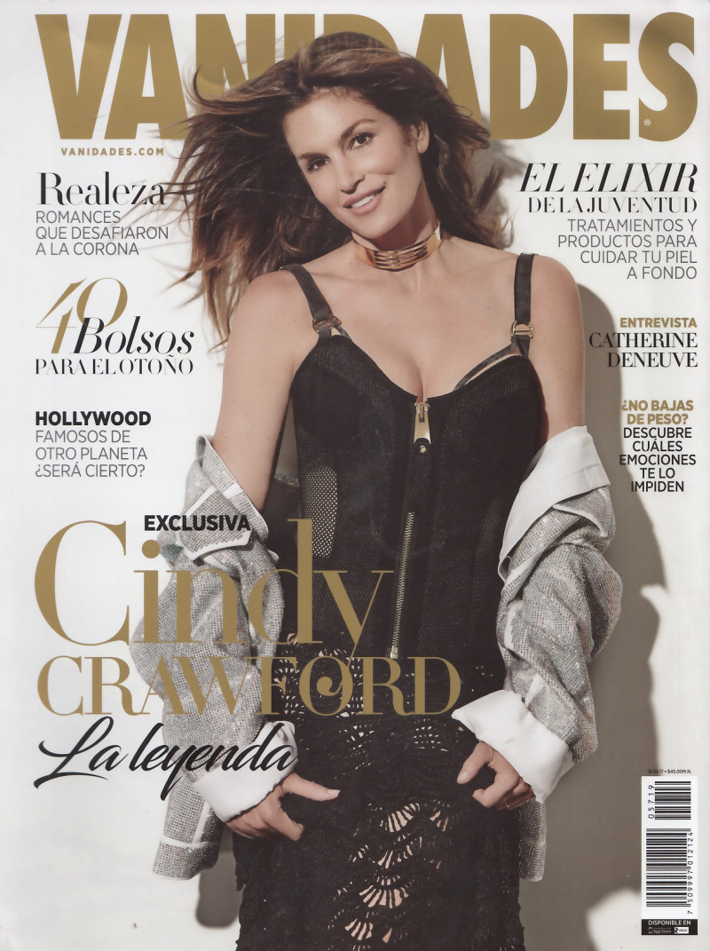 Cindy Crawford featured on the Vanidades Mexico cover from September 2017